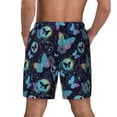 thumbnail image 4 of Uemuo Blue Butterfly Pattern Mens Swim Trunks Quick Dry Board Shorts with Mesh Lining, Stretch Beach Shorts Quick Dry No-Chafing Board Shorts-3X-Large, 4 of 9