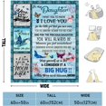 thumbnail image 5 of to My Daughter Gift Blanket from Mom for Daughters from Mothers, Birthday Gifts for Daughter Adult, Daughter Gifts Ideas, Ultra-Soft Flannel Throw Blanket 60 x 50 inch, 5 of 6