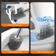 thumbnail image 4 of Cepillo de inodoro con cerdas duras, kit de cepillo para inodoro, moderno y compacto, con mango largo y cerdas para limpieza de baño., 4 of 9