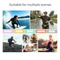 thumbnail image 3 of Sun Shirts for Men Rash Guard SPF 50+ Shirts Long Sleeve Lightweight Men's Sun Shirt for Fishing Hiking Running Swimming Black L, 3 of 7