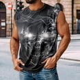 thumbnail image 4 of adaychics Horror Tank Tops for Men Skull Crewneck Fashion Graphic Tank Tops Summer Sleeveless Shirts for Gym Workout, 4 of 7