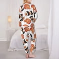 thumbnail image 6 of Goofa Sushi Roll Printed Women’s 2 Piece Pajama Set Super,Pajamas Women's Long Sleeve Sleepwear Soft Button Down Loungewear Pjs Lounge Set Nightwear-X-Large, 6 of 9