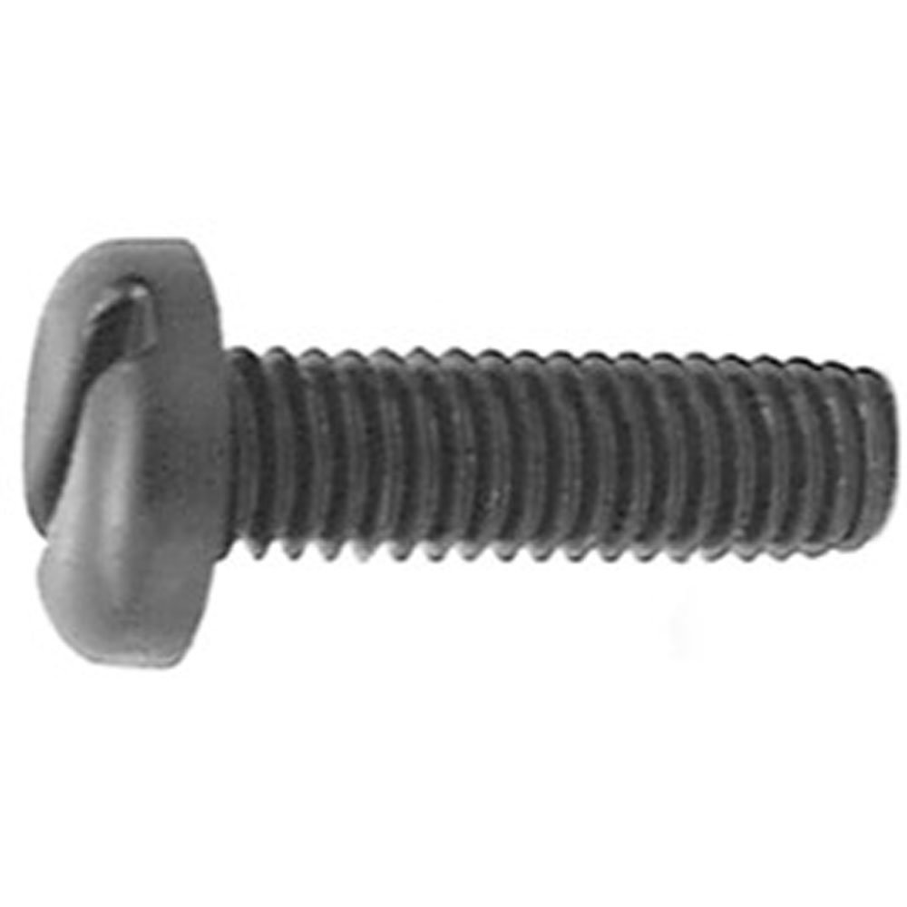 100 M61.0 X 20mm Black Nylon License Plate Screws