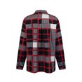 thumbnail image 3 of Innerwin Tops Long Sleeve Mens Blouse Party Button Down Slim Fit Shirts Red Gray L, 3 of 8