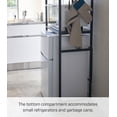 thumbnail image 4 of Yamazaki Home Storage Rack - Three Sizes, Black, Steel, 67-Inch (Fridge), Supports 64.9 pounds, Adjustable, 4 of 6