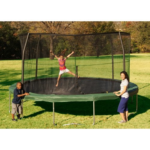 Orbounder 14 Trampoline With Safety Enclosure Green Walmart Com Walmart Com