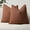 Rust, variant on SANMADROLA Set of 2 Textured Boucle Throw Pillow Covers 18x18 Inch Accent Solid Pillow Cases Cozy Soft Decorative Couch Cushion Case for Chair Sofa Bedroom Living Room Home Decor, Green