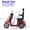 RED, variant on Heavy Duty 3-Wheel Mobility Scooters for Seniors & Adults,All Terrain Electric Scooter Wheelchair with Max Capacity 500lbs,Long-Lasting 25 Miles & 3-Speed Max Speed 15Mph,800W Power Motor,PURPLE