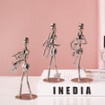 thumbnail image 3 of HEVIRGO Decorative Ornament Electroplating Process Shooting Props Iron Metal Band Man Handicraft Decoration for Gift, 3 of 11