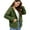 Green, variant on Cuteduck Womens Sherpa Jacket Fuzzy Fleece Zip Up Winter Hoodies Coat, S-2XL
