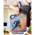thumbnail image 2 of Ice Hockey Players Stand Mixer Dust Cover with Storage Pocket & Handles,Sports Watercolor Ombre Abstract Art Fits All Tilt Head & Bowl Lift Kitchen Appliance Cover Organizer Bag Accessories,6-8 Quart, 2 of 6