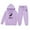 Purple, variant on WOYY Toddler Girls 2 Piece Horse Graphic Hoodie Jogger Pants Outfits, Sizes 2-3T