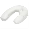 thumbnail image 1 of Almohada de contorno ideal para dormir de lado para aliviar el dolor de cuello, hombros y espalda: almohada hipoalergénica para el hogar y los viajes con bolsillo para las orejas brillar Electrónica, 1 of 4