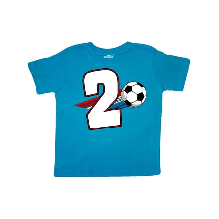 

Inktastic Second Birthday Soccer Gift Toddler Boy or Toddler Girl T-Shirt