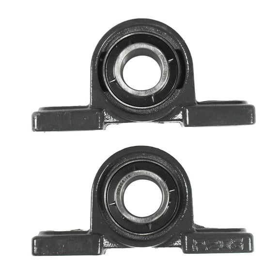 HQRP 2-Pack UCP205-16 2-Bolt Pillow Block Bearing 1-inch Bore, Solid Base, Self-Alignment