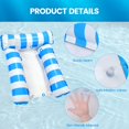 thumbnail image 3 of Hamaca para piscina Tiwisses 4 en 1 de Pool Floats con malla inferior, paquete de 2, 3 of 7