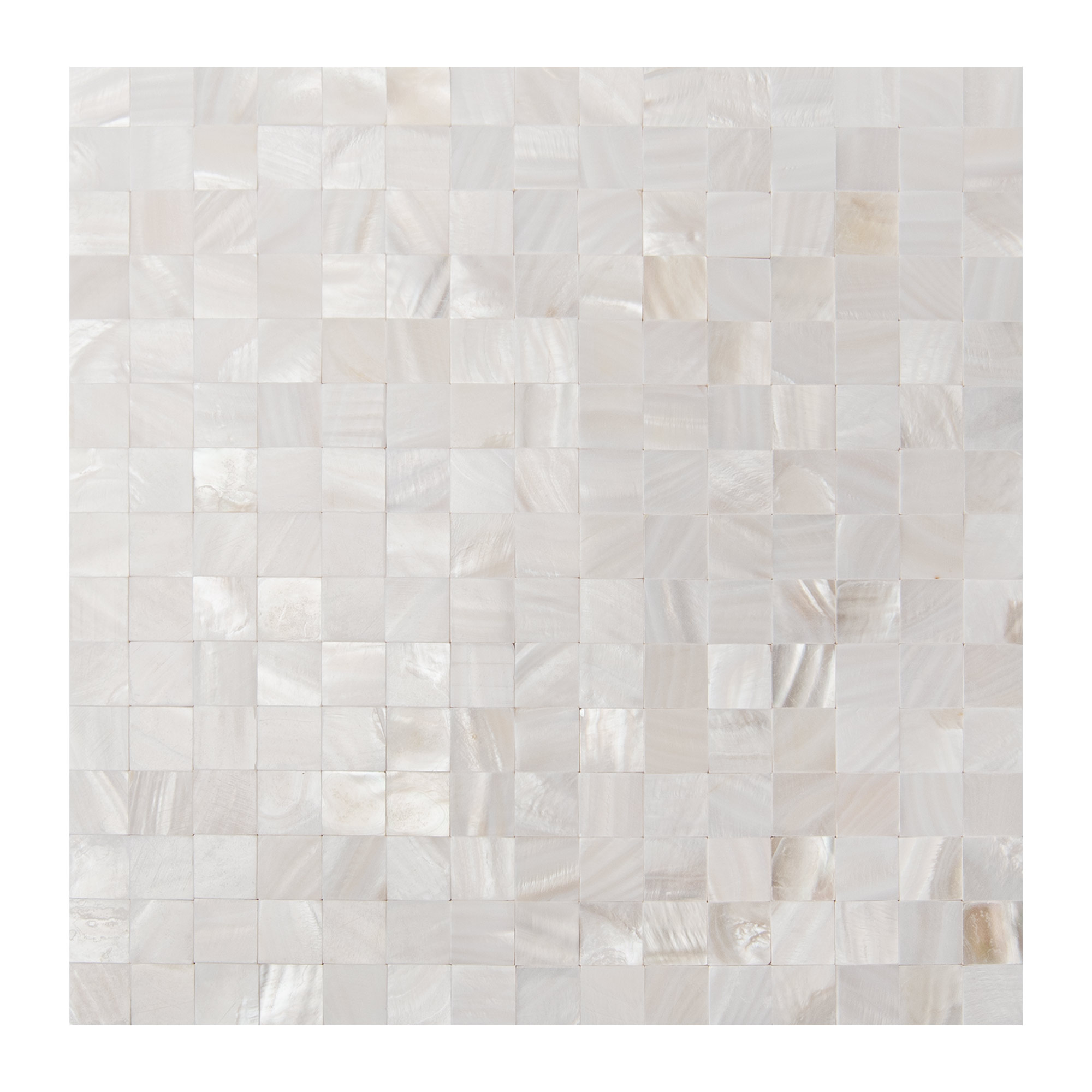 Art3d Mother of Pearl Shell Mini Square Seamless Mosaic Tile for Kitchen Backsplash, Nature Pearl, 12" L X 12" W,(6 Sheets)