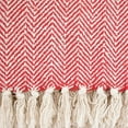 thumbnail image 2 of Design Imports CAMZ34282 Tango Red Chevron Handloom Blanket Throw, 2 of 2