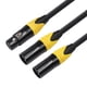 thumbnail image 3 of Cable Divisor XLR, 3 XLR Hembra una Doble XLR Macho Cable de Audio Cable y Cable Divisor de MicróFono Equilibrado Adaptador de Audio, 3 of 7