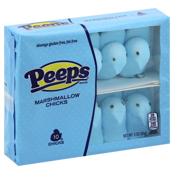 Peeps Blue Marshmallow Chicks Easter Candy, 3 Oz.