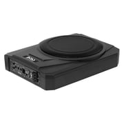 BOSS Audio Systems BASS10 10 inch Powered Under Seat Car Subwoofer and Amp Wiring Kit Package - 1000 Watts Max, 8 Gauge Wiring Kit, Remote Subwoofer Control, Sold Individually