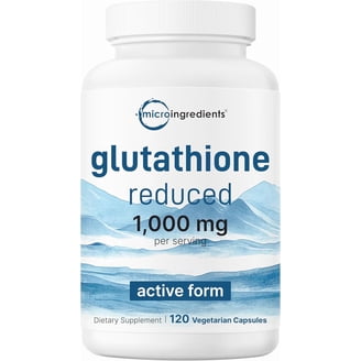 NusaPure Reduced Glutathione 500mg Veggie Caps 180 Vegan Supplement