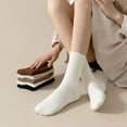thumbnail image 6 of KyCheLot Womens Socks 6 Pairs Daily Casual Solid Color Thin Comfy Crew Socks, 6 of 6