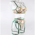thumbnail image 3 of Green Lingerie Set Floral Embroidered, 3 of 4