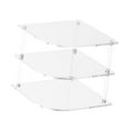 thumbnail image 4 of Estante de esquina acrílico de 3 niveles para almacenamiento de platos, armarios y organizador de almacenamiento para baño, 4 of 9