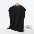 thumbnail image 5 of WRFWUL Womens 2 Pack Cap Sleeve Tank Tops with Built in Bra Casual Crew Neck T-Shirts Summer Basic Padded Yoga Athletic Shelf Bra Tops, 5 of 5