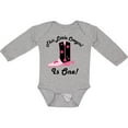thumbnail image 3 of Inktastic 1st Birthday Cowgirl is One Girls Long Sleeve Baby Bodysuit, 3 of 5