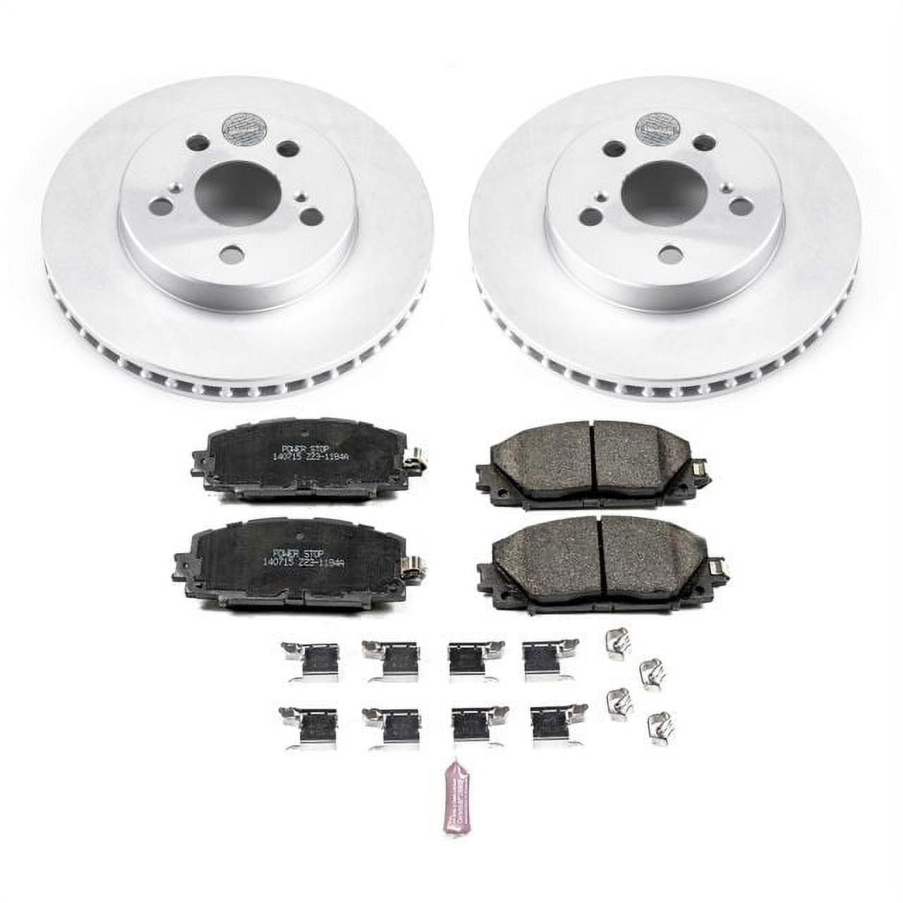 PowerStop Front Geomet Coated Brake Rotor and Pad Kit Fits: TOYOTA Select Models CRK7701