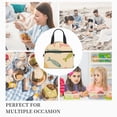 thumbnail image 3 of DouZhe Lunch Bags for Women and Men, Funny Cute Fish Doodles Prints Reusable Portable Insulated Cooler Waterproof Lunch Tote Bag for Travel Work Picnic, 3 of 7