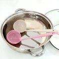 thumbnail image 3 of Cuchara espumadera y cucharón 2 en 1 (rosa), utensilio de cocina, 3 of 5