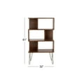 thumbnail image 4 of DecMode 32" x 61" Brown Wood 3-Tier Shelving Unit with Open Frame Design, 1-Piece, 4 of 11