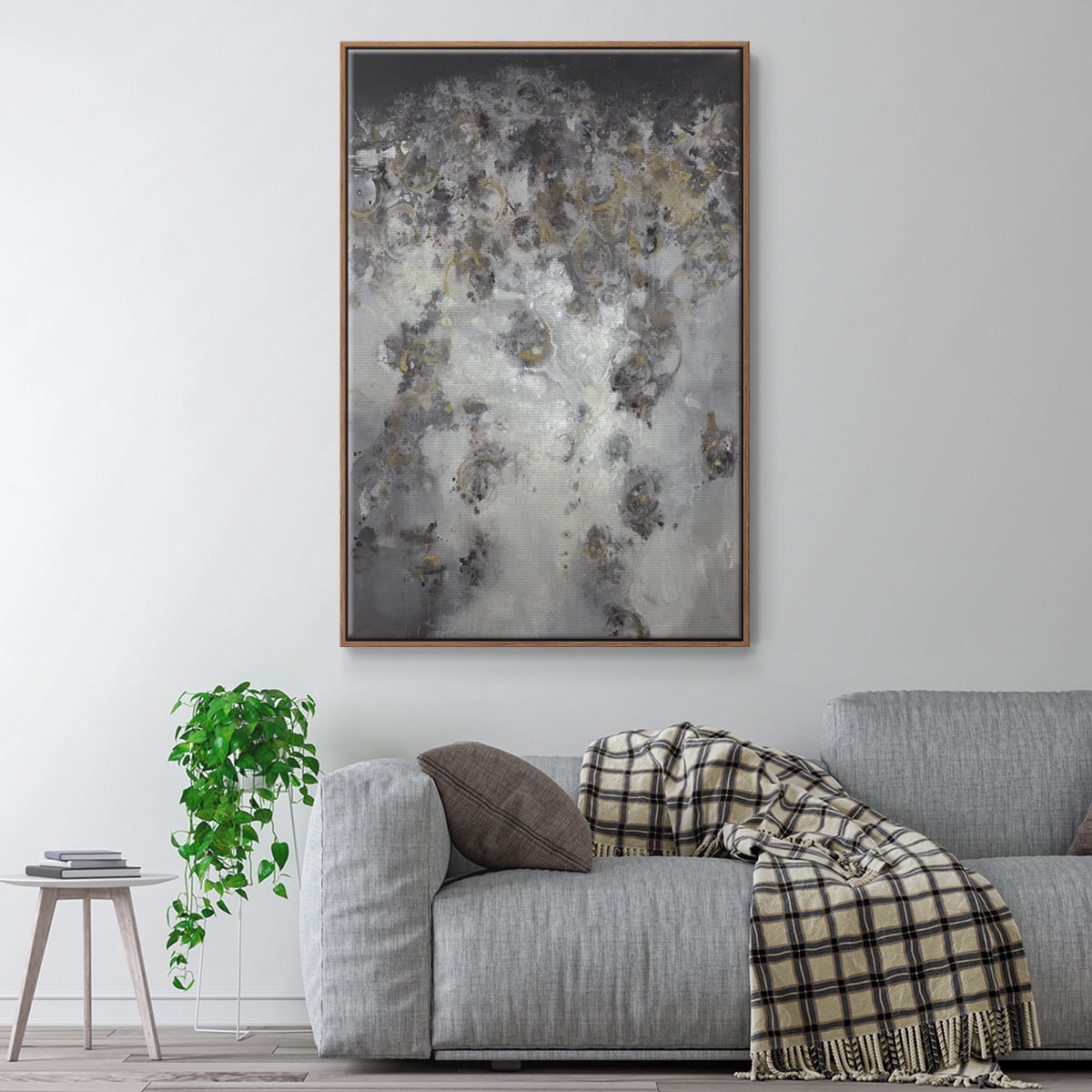 Meteor Showers Framed Premium Gallery Wrapped Canvas - Ready to Hang