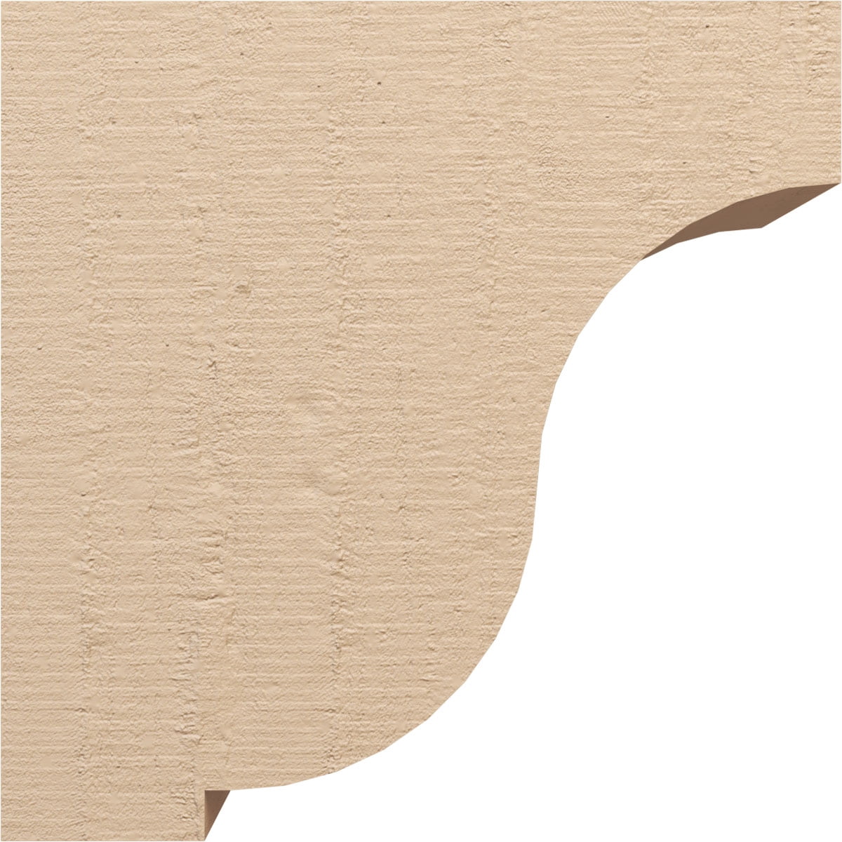 11"W x 22"D x 22"H Classic Van Buren Rough Cedar Woodgrain TimberThane Corbel, Primed Tan