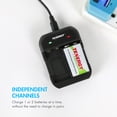 thumbnail image 4 of Tenergy TN141 9V Smart Charger and 4 Pack of Centura 9 Volt Rechargeable Batteries, 4 of 6