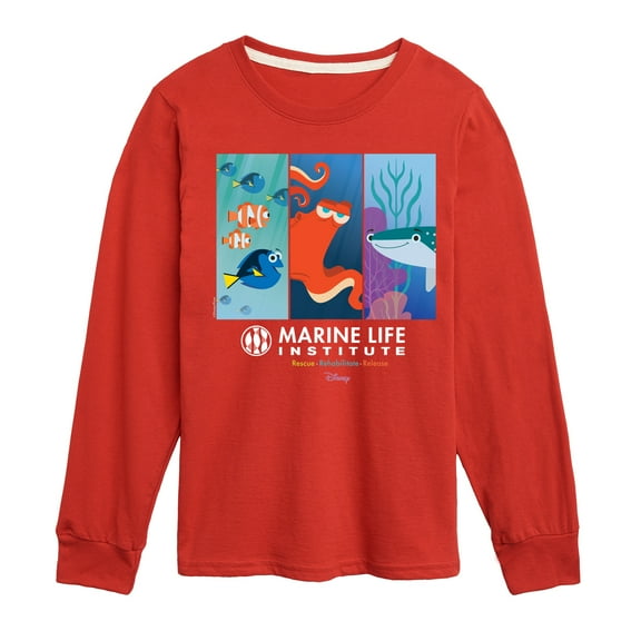 Disney Finding Dory - Marine Life Institute - Toddler & Youth Long Sleeve Graphic T-Shirt