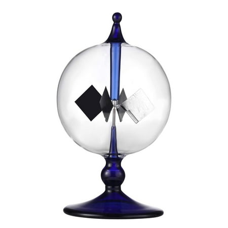 

2X Blue Solar Power Radiometer Sunlight Energy Crookes Spinning Vanes Windmill Gift Home Desk Decoration