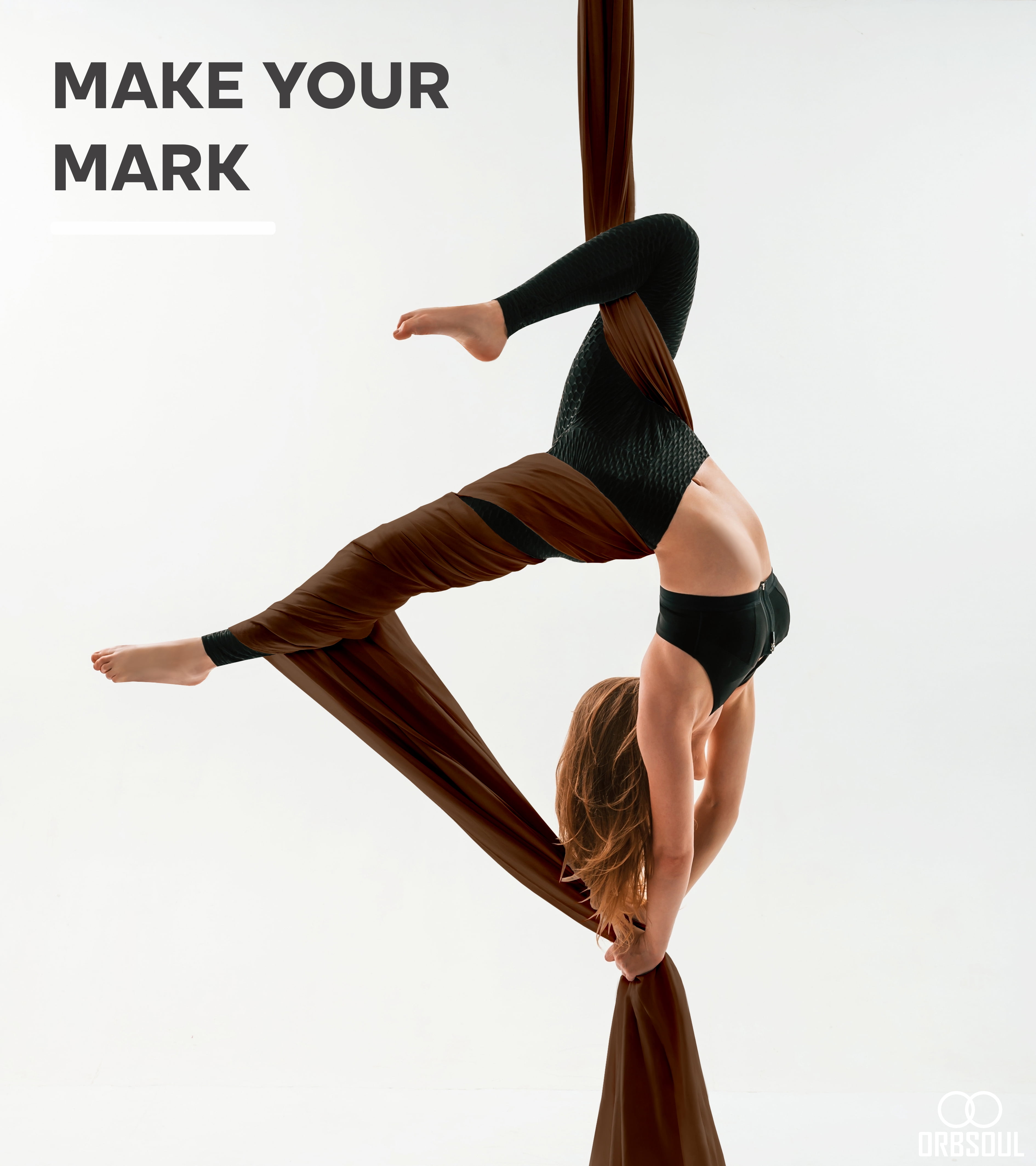 Orbsoul Aerial Silks + Yoga Hammock (Professional Grade) Includes Premium 100% Aerial Nylon Tricot Fabric Silks, Full Rigging Hardware and Easy Set-up Guide