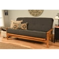 thumbnail image 3 of Kodiak Furniture Monterey Futon with Linen Fabric Mattress in Butternut/Gray, 3 of 6