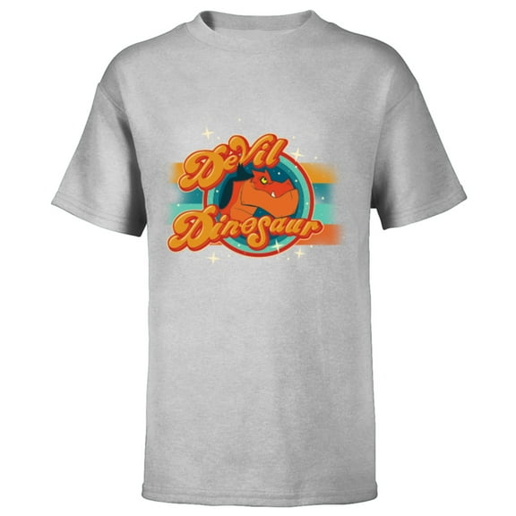 Marvel Moon Girl and Devil Dinosaur Dino Logo with Stars - Short Sleeve T-Shirt for Kids - Customized-Athletic Heather