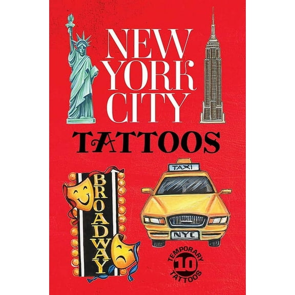 Dover Tattoos: New York City: 10 Temporary Tattoos (Paperback)
