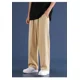 thumbnail image 3 of Pantalones casuales de seda de hielo para hombre, corte holgado, pierna recta, diseño drapeado, ligero, temporada Primavera Verano Otoño, Ideal de secado rápido, 3 of 5