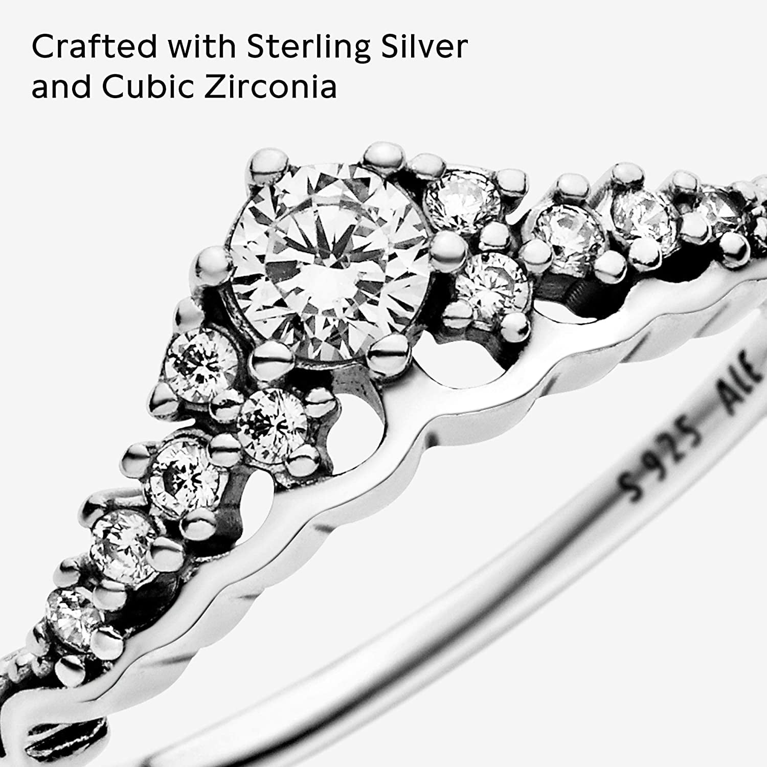 Disney Majestic Princess Inspired Diamond Tiara Ring in 10K Rose Gold 1/10  CTTW | Enchanted Disney Fine Jewelry