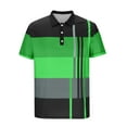 thumbnail image 6 of Felirenzacia Men’s Everyday Active Polo Shirt, Soft Knit Breathable Short Sleeve Golf Top, Green,3XL, 6 of 6