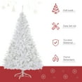 thumbnail image 6 of Christmas Trees HOMCOM 6' Tall Prelit Christmas Tree Douglas Fir Artificial Christmas Tree with Realistic Branches, 250 Warm White LED Lights and 1000 Tips, White,Artificial Christmas Trees, 6 of 10