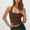 Brown, variant on Women's Sleeveless Super Elastic Quick Drying Breathable Top Work Out Shelf Bra Tops for Women Sleep Top Women Spaghetti Strap Long Womens plus Size Camisole Women Workout Tops Lace Top plus Size Bra