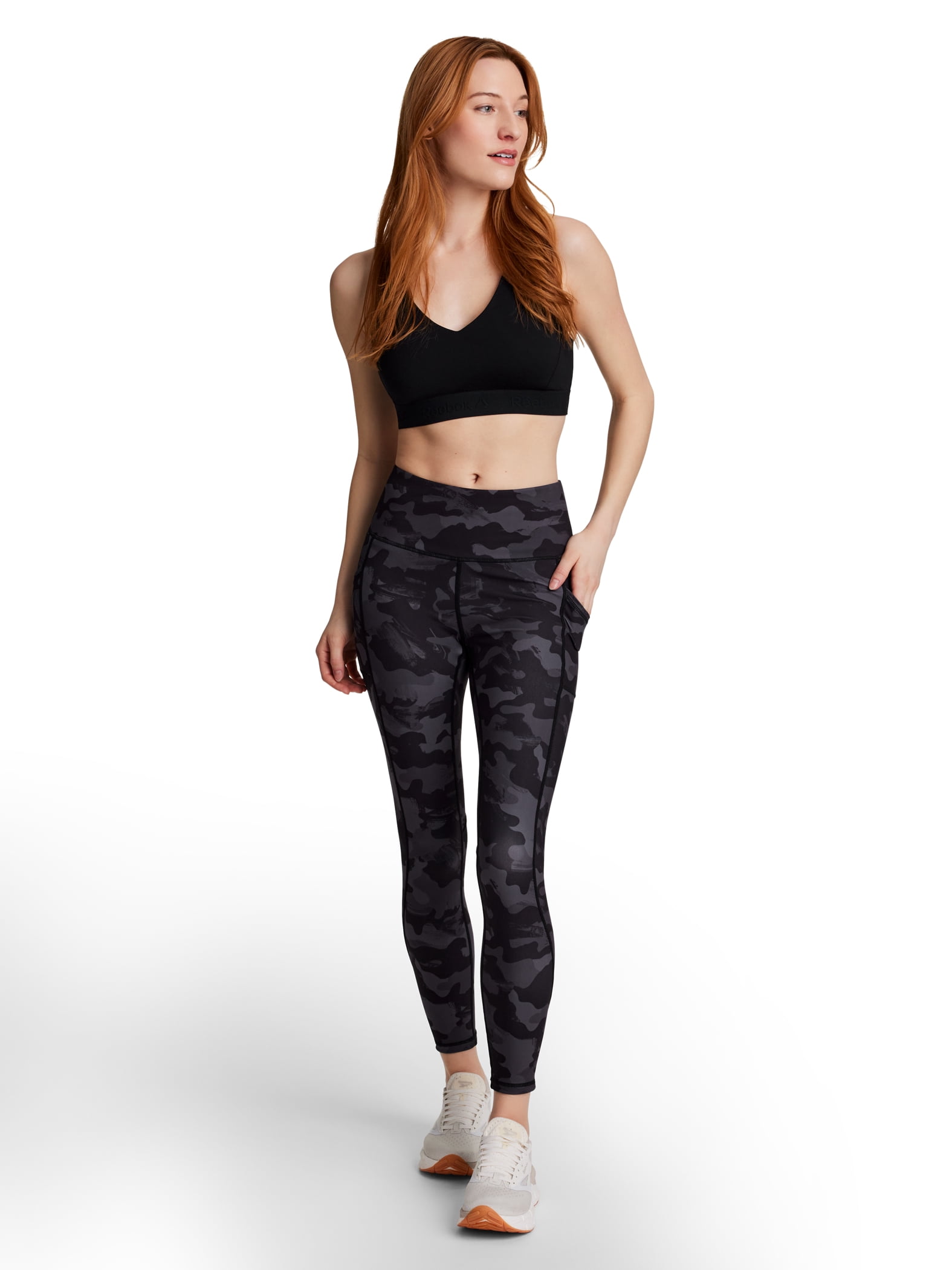 Reebok Women's and Women's Plus Everyday High Rise Leggings, 25" Inseam, Sizes XS-4X